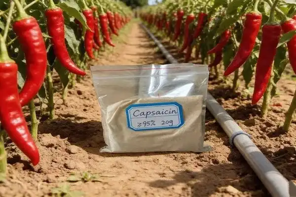 How to test capsaicin content in chili extract powder?
